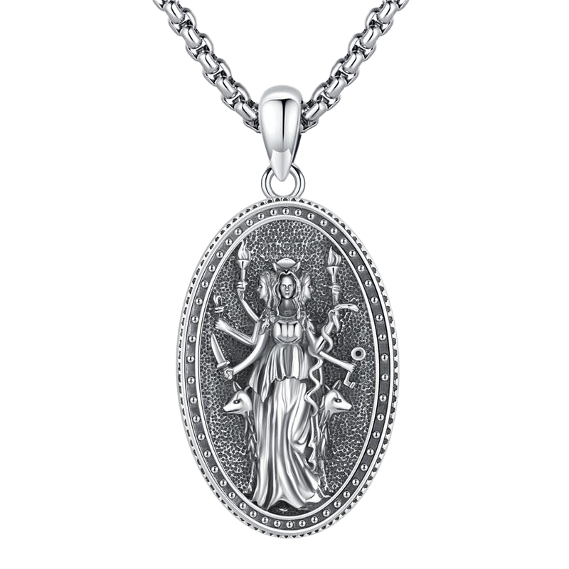 Silver Hecate Pendant Necklace