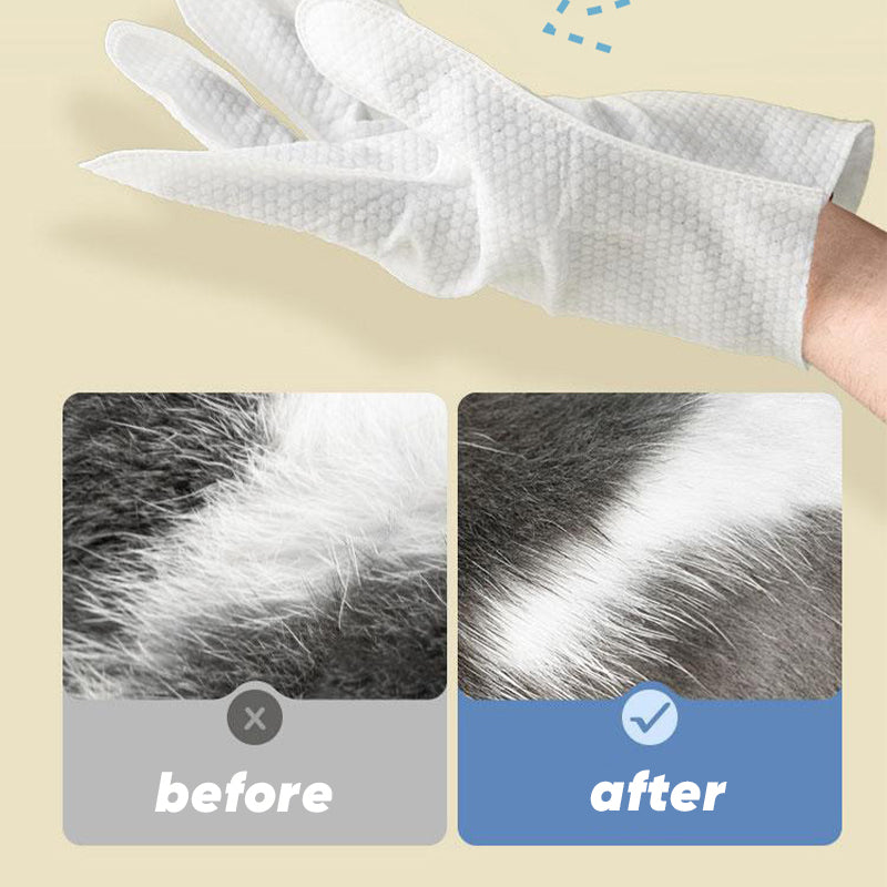 Pet Glove Wipes for Dogs & Cats