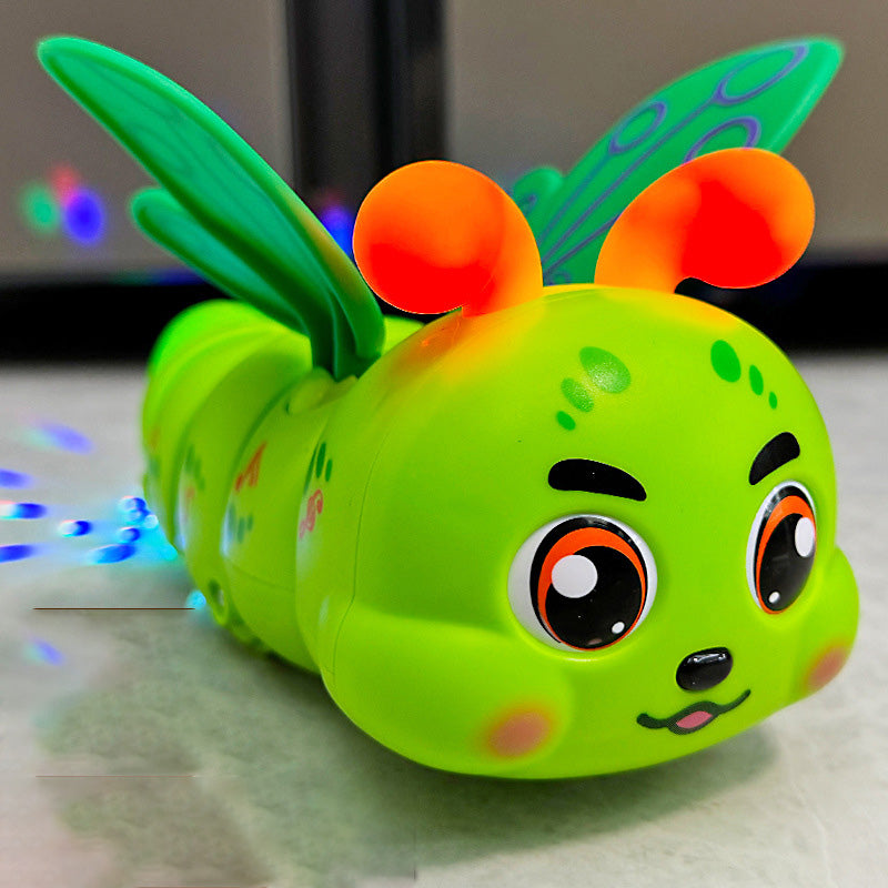 Children's Electric Caterpillar Musical Toys with Wings