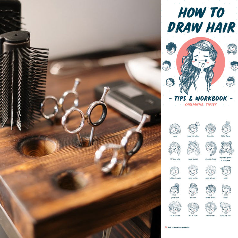 How to Draw Hair Tips & Workbook