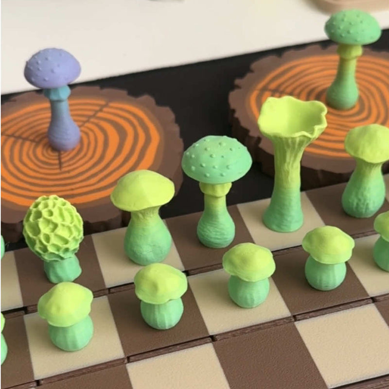 🍄 Magnetic Forest Mushrooms Chess ♟️