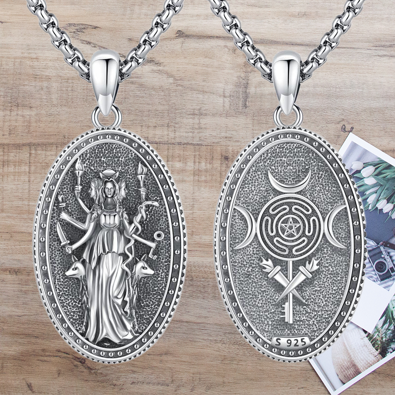 Silver Hecate Pendant Necklace