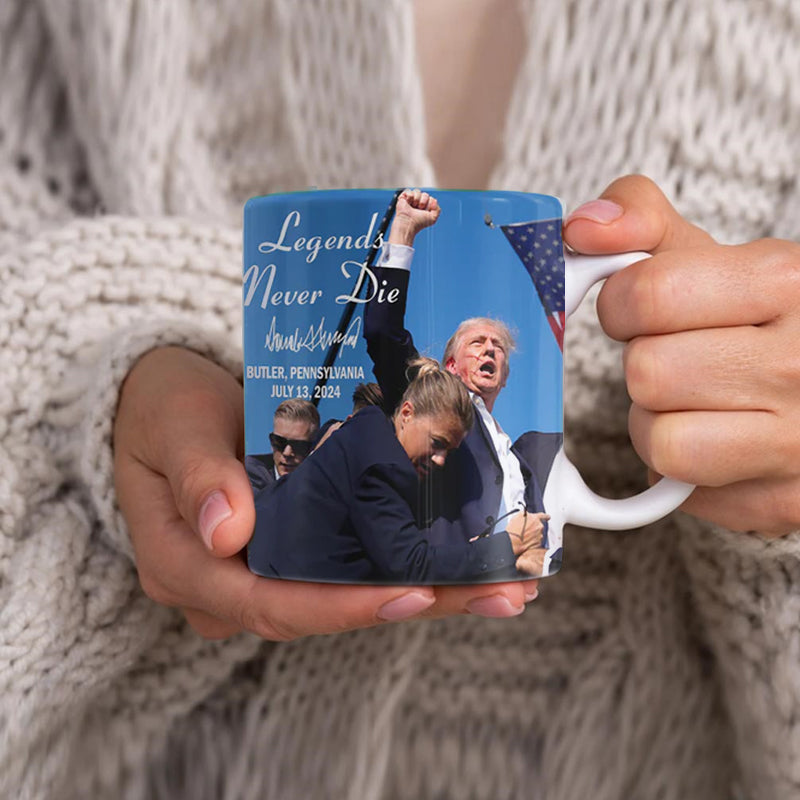 Legends Never Die - Trump Fight 2024 Mug