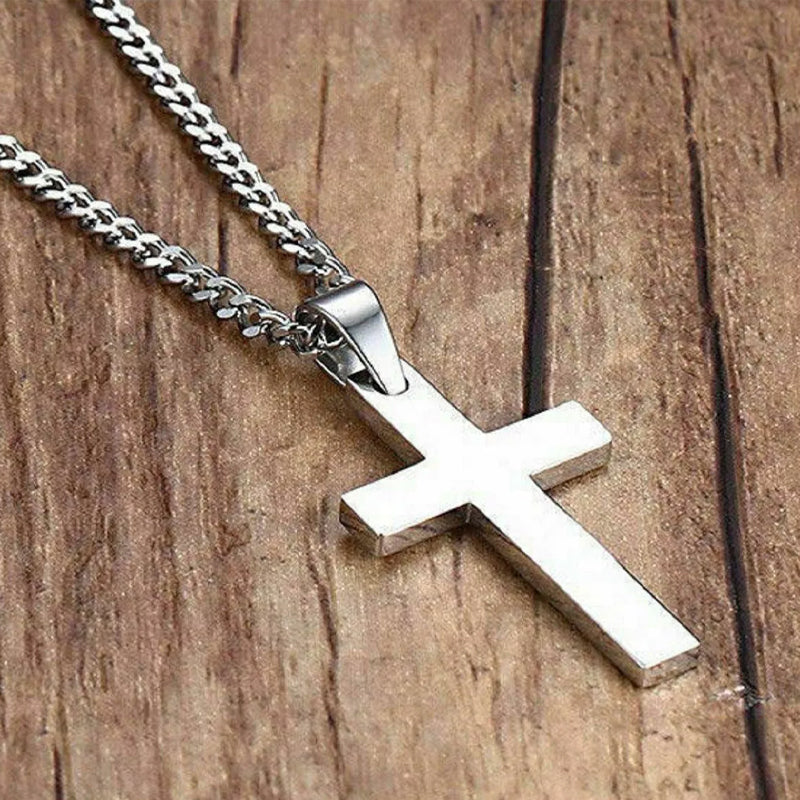 Never Forget My Love Cross Necklace