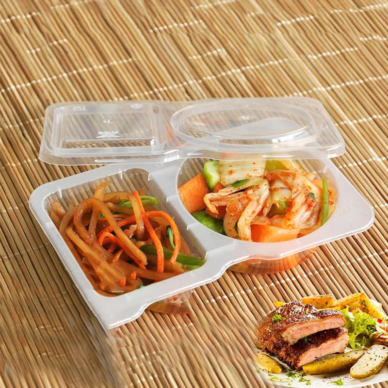 Reusable Snack Container with Lid (2 compartments)