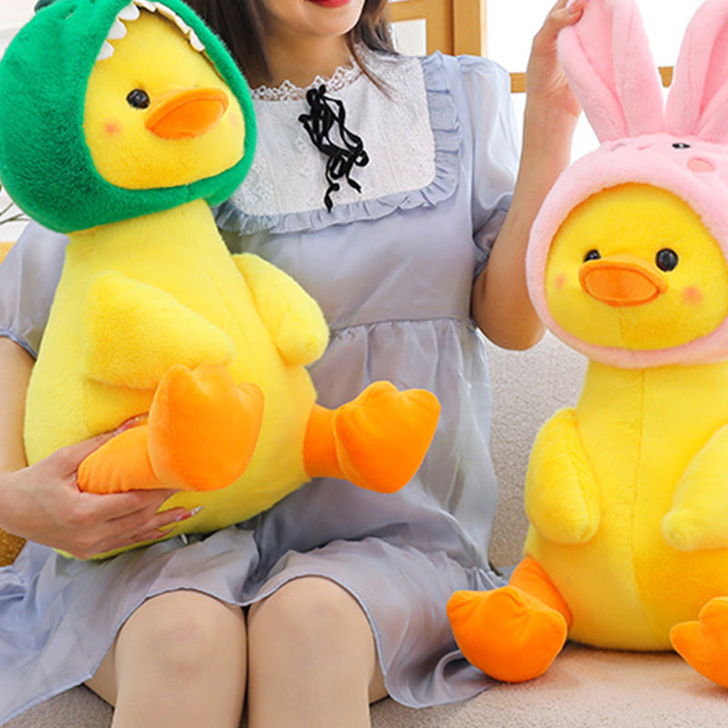 Cartoon Yellow Duck Stuffed Animal