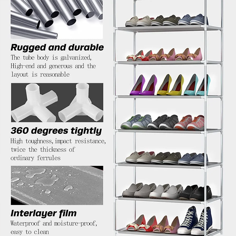 Dustproof Multi-layer Cloth Shoe Rack