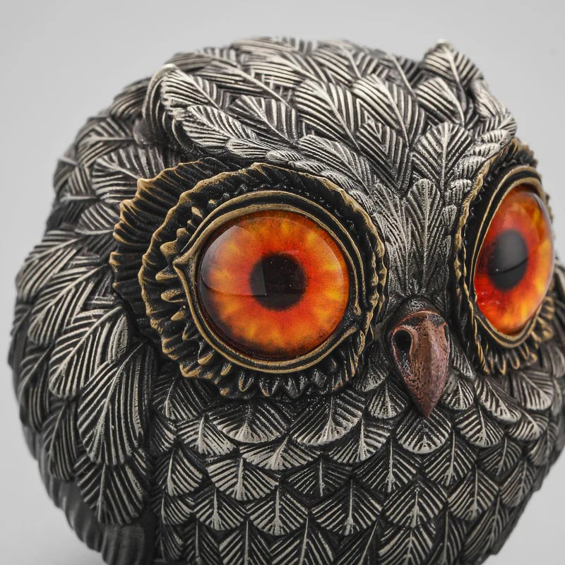 🦉Bronze Lucky Owl Guardian-The Wise Watcher of the Felt