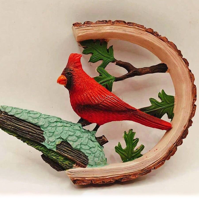 Cardinal Wood Carving Handmade