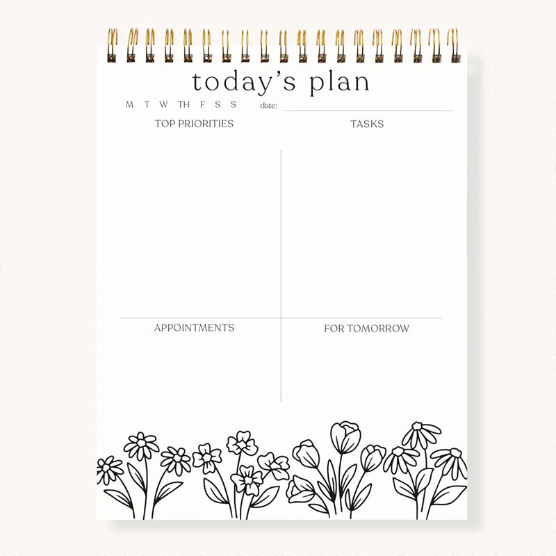 Color-In Spiral Notebook & Daily Planner