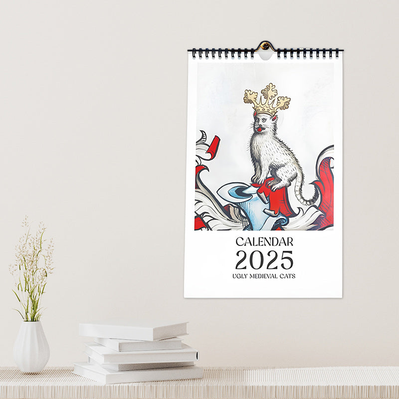 Ugly Medieval Cats Calendar 2025