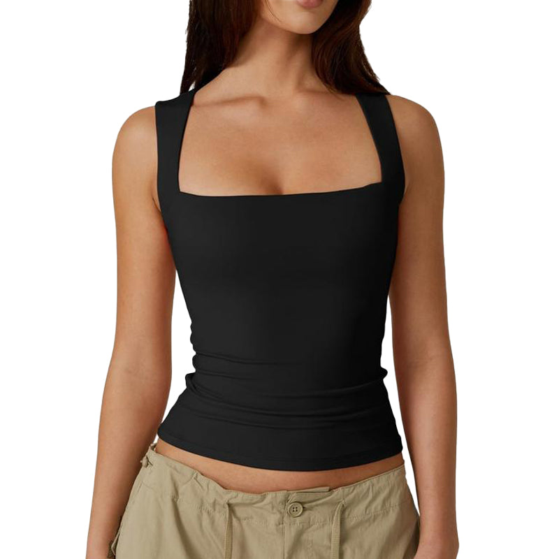 Women’s Square Neck Sleeveless Tank Top