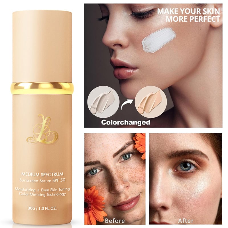 Four-in-one color-changing liquid foundation