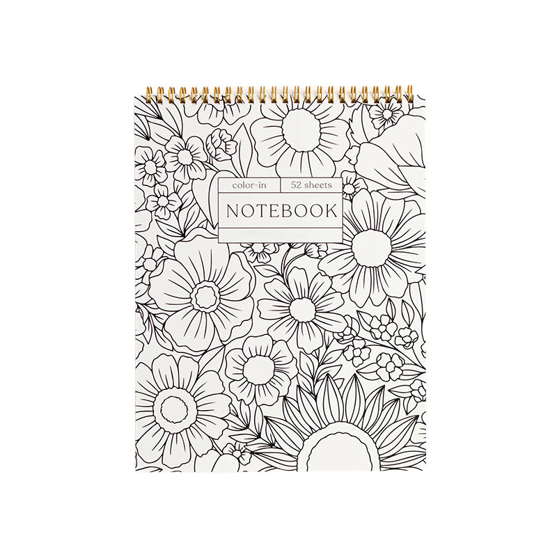 Color-In Spiral Notebook & Daily Planner