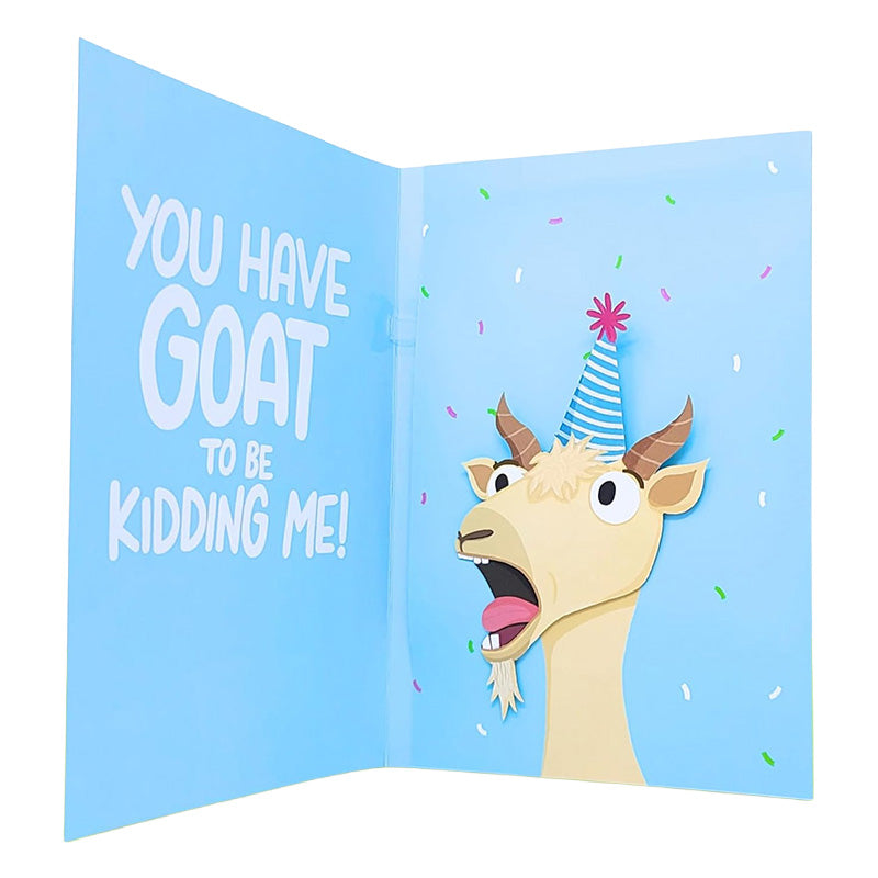 Screaming Goat Greeting Card