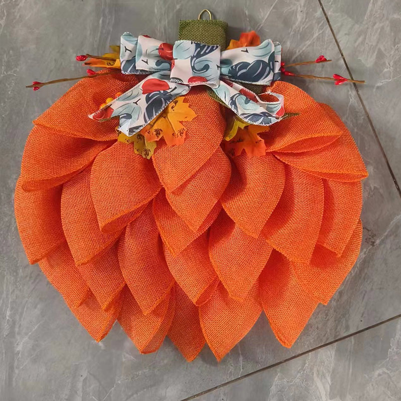 Artificial Pumpkin Fall Wreath