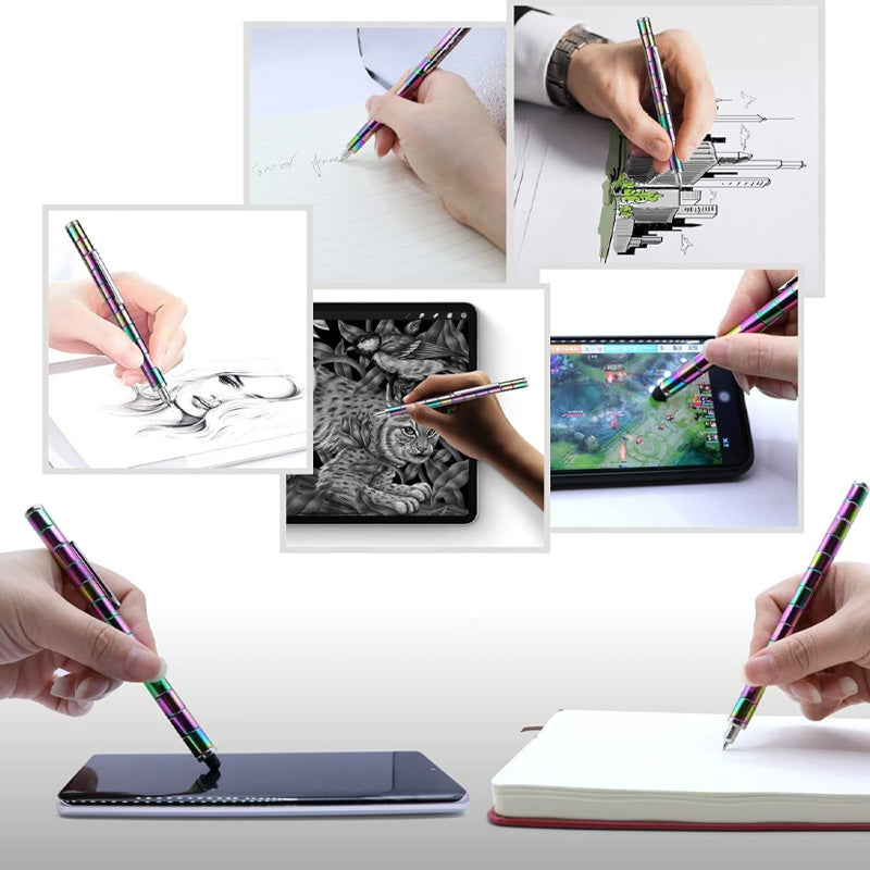 1 Set Multifunctional Decompression Metal Writing Pen