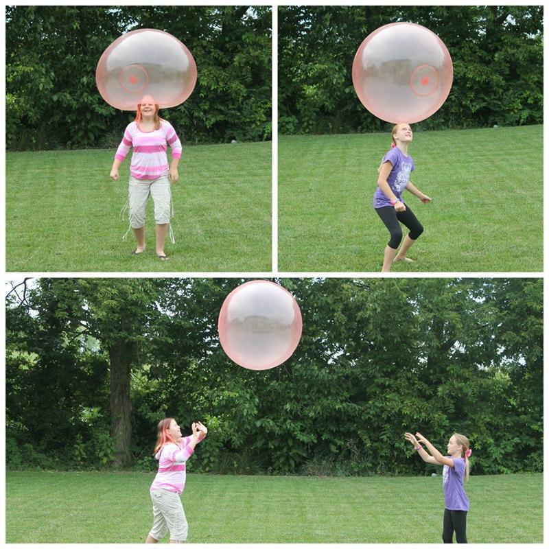 Rivtålig uppblåsbar bubbelboll