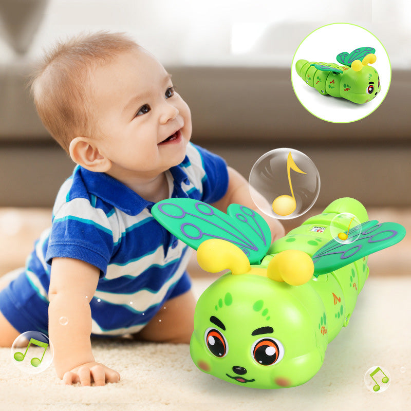 Children's Electric Caterpillar Musical Toys with Wings