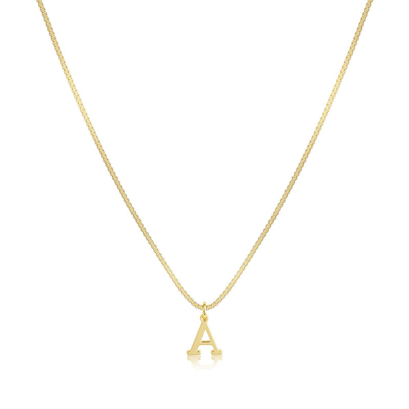 Initial Dainty Necklace for Women