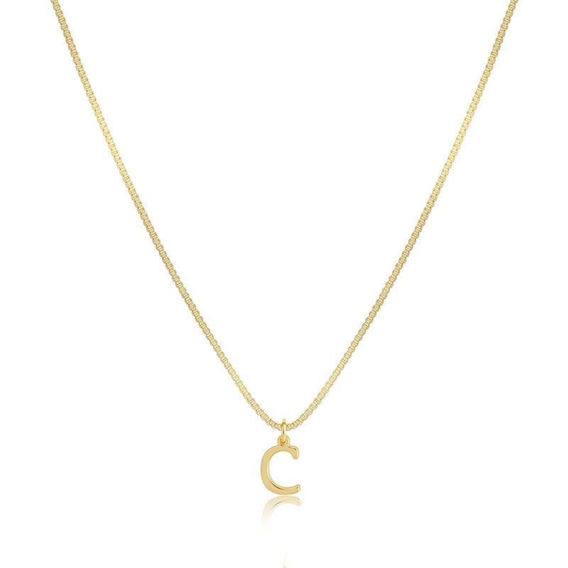 Initial Dainty Necklace for Women