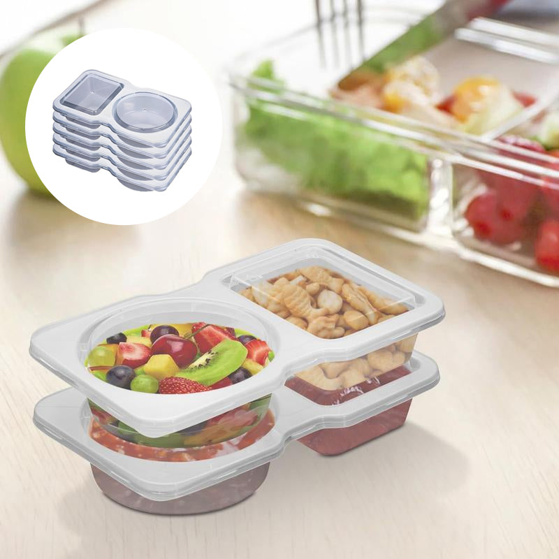 Reusable Snack Container with Lid (2 compartments)