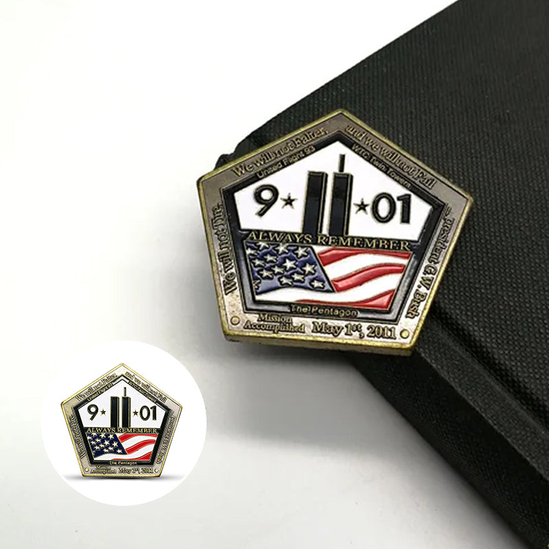 September 11th Mission Accomplished Challenge Coin