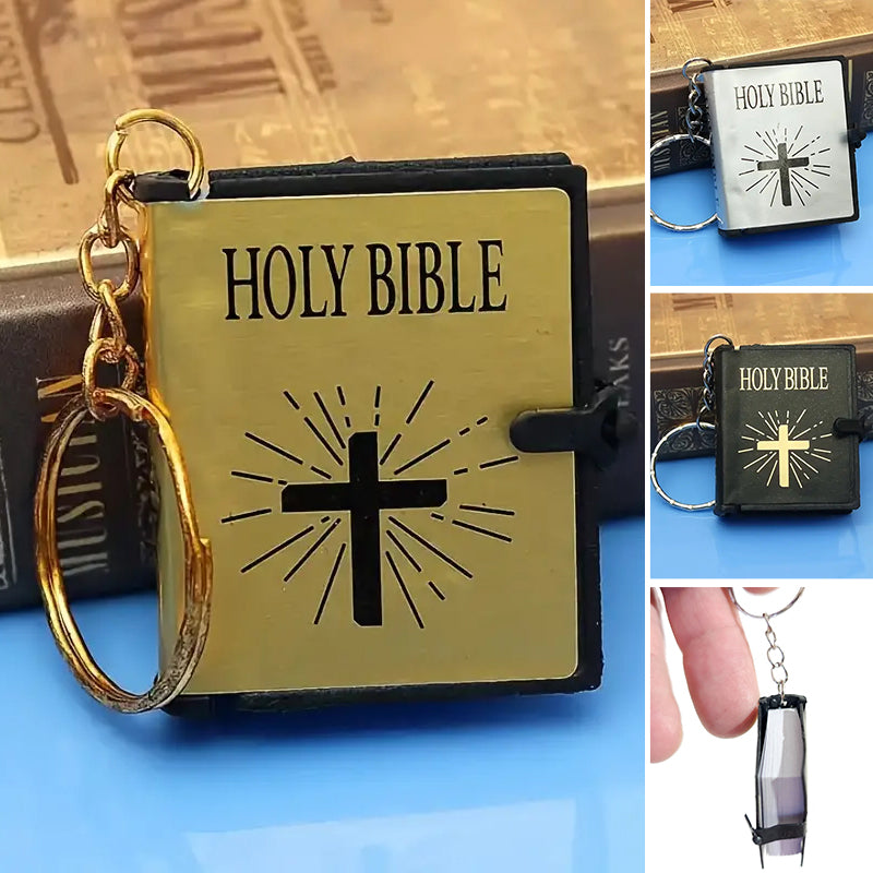 Mini Bible Keychain Pendant