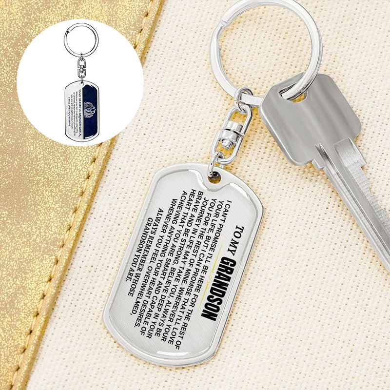 Perfect Christmas Gift to Grandson-Personalized Keychain