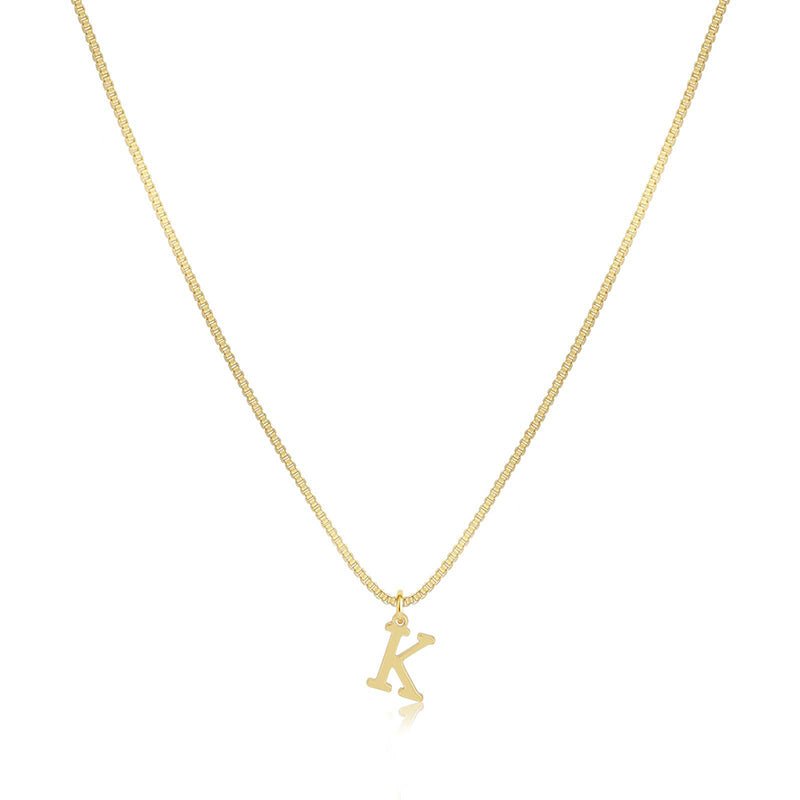 Initial Dainty Necklace for Women