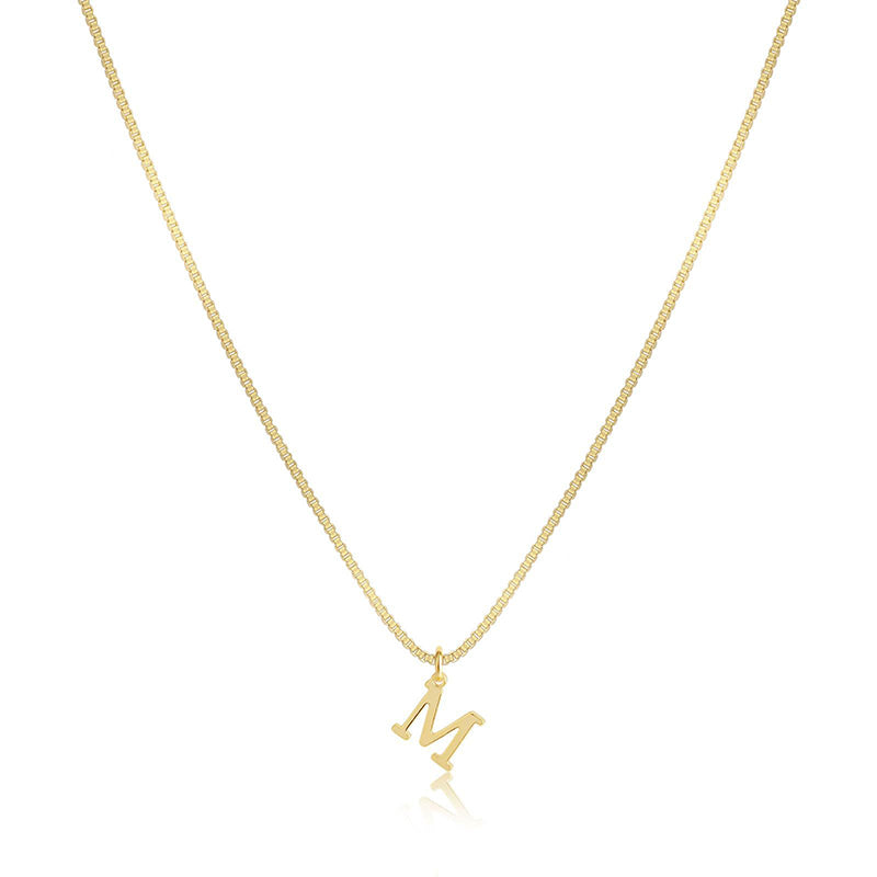 Initial Dainty Necklace for Women