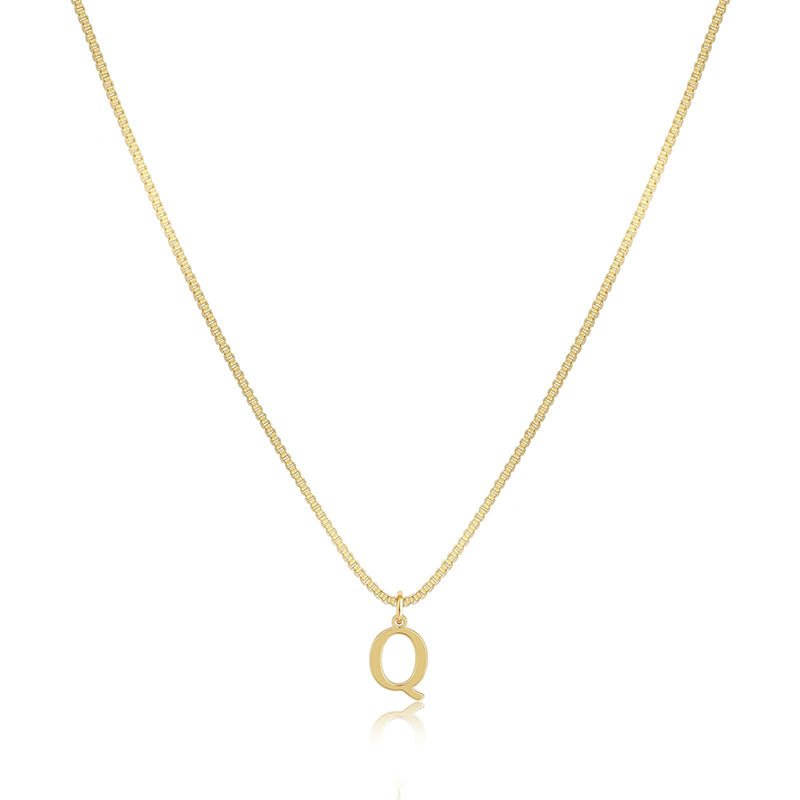 Initial Dainty Necklace for Women