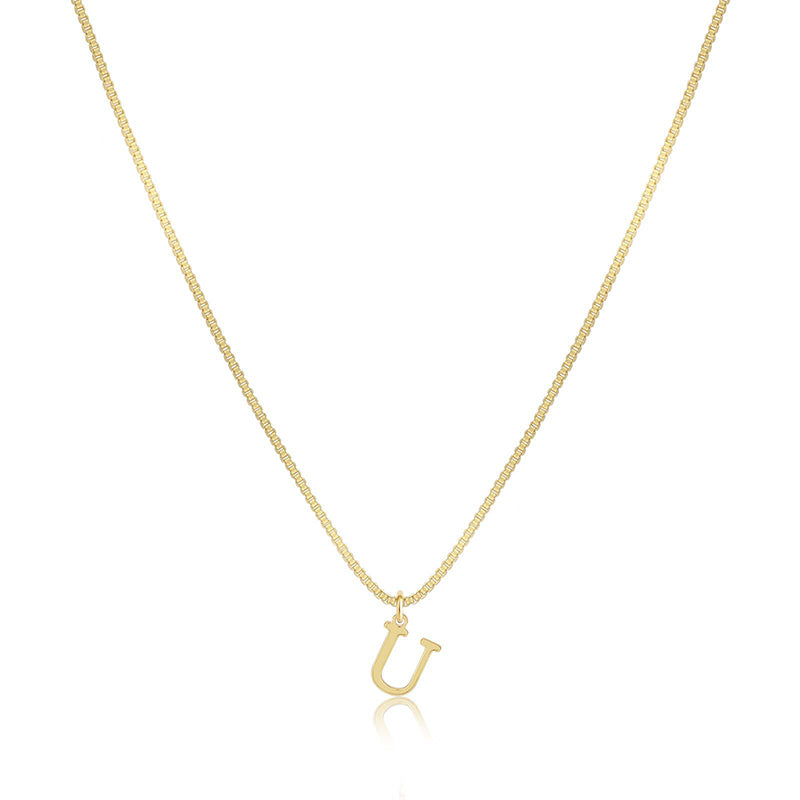 Initial Dainty Necklace for Women