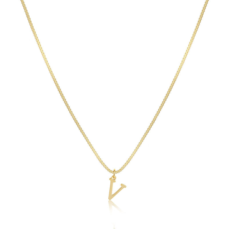 Initial Dainty Necklace for Women