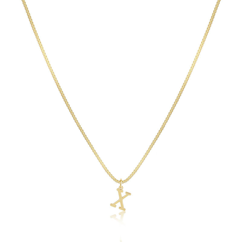 Initial Dainty Necklace for Women