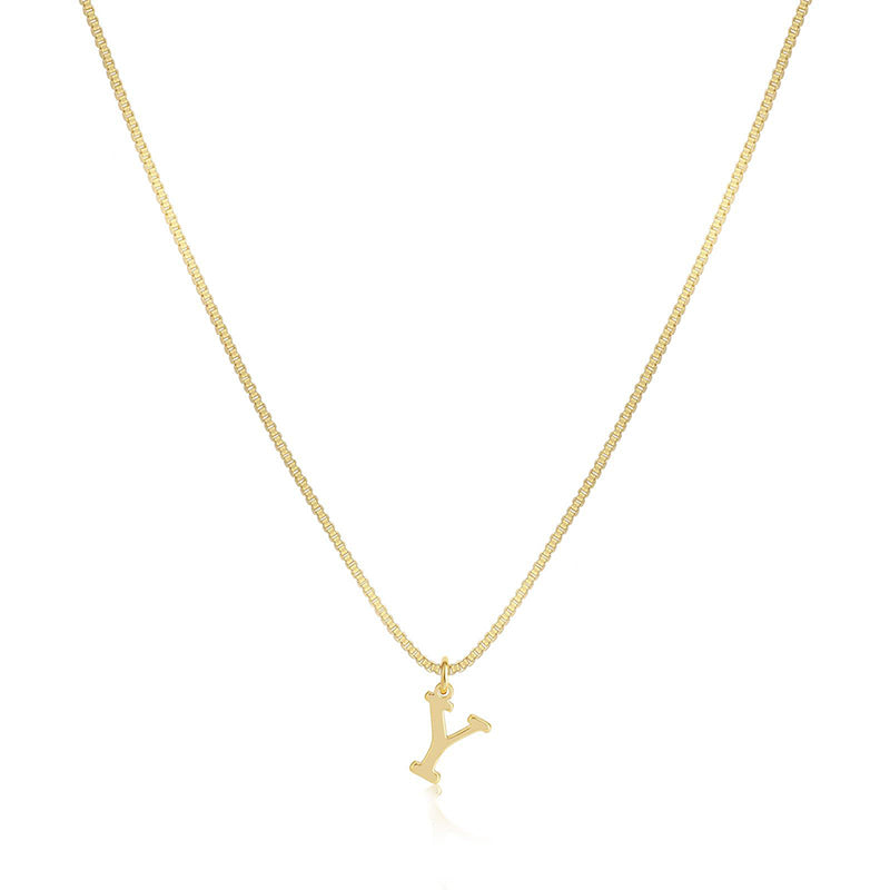 Initial Dainty Necklace for Women