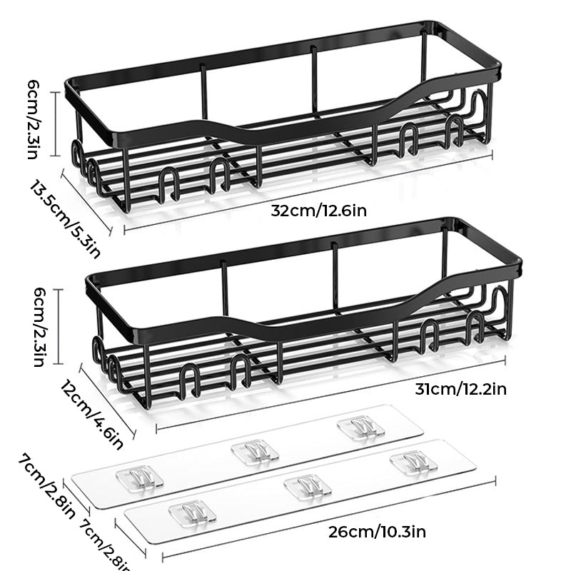 Adhesive Shower Caddy Organizer Shelves Rack