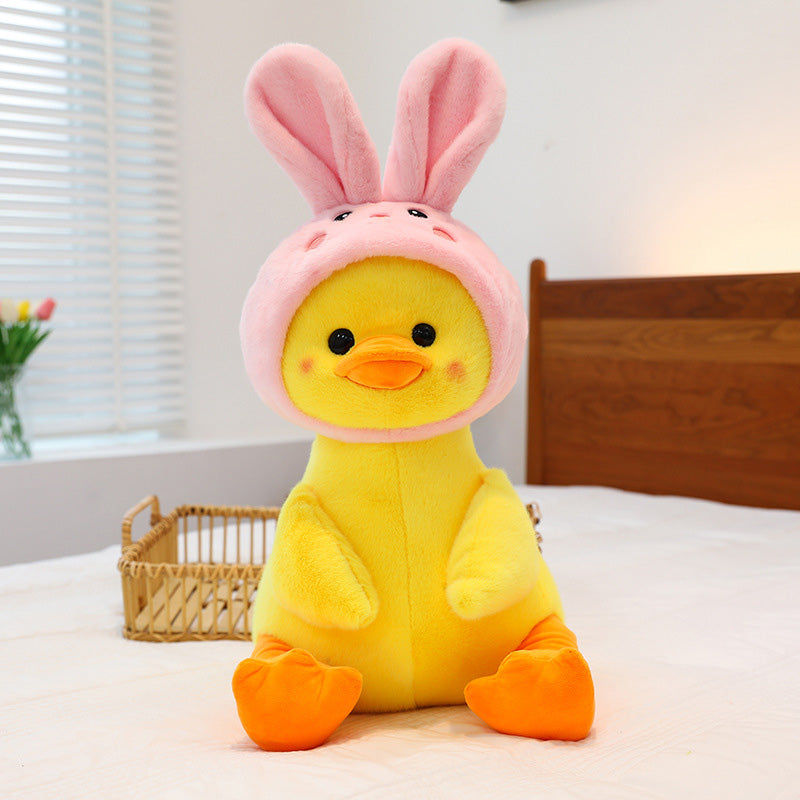 Cartoon Yellow Duck Stuffed Animal