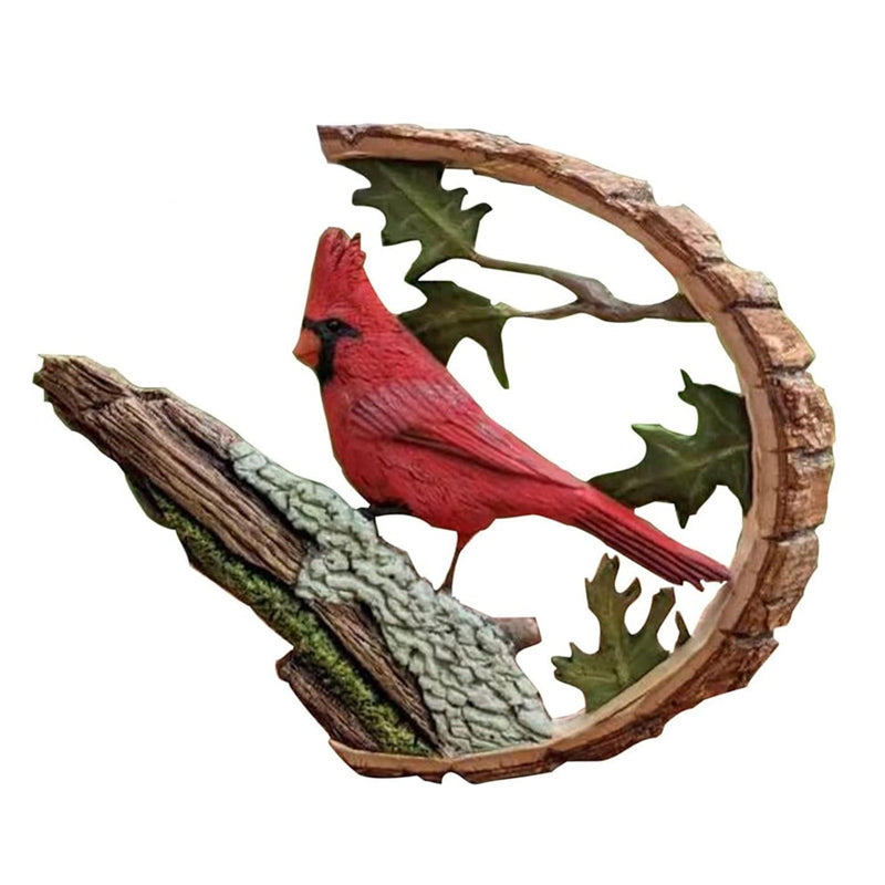 Cardinal Wood Carving Handmade