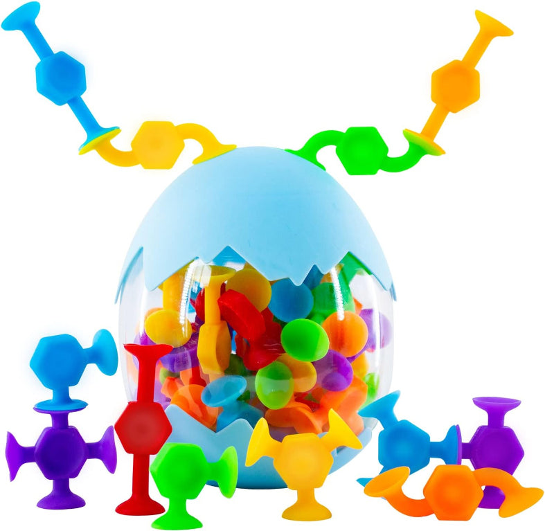 Colorful Silicone Suction Cup Toy (38pcs/set)