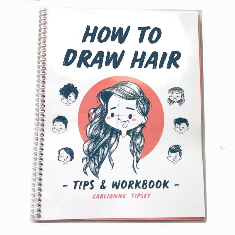 How to Draw Hair Tips & Workbook