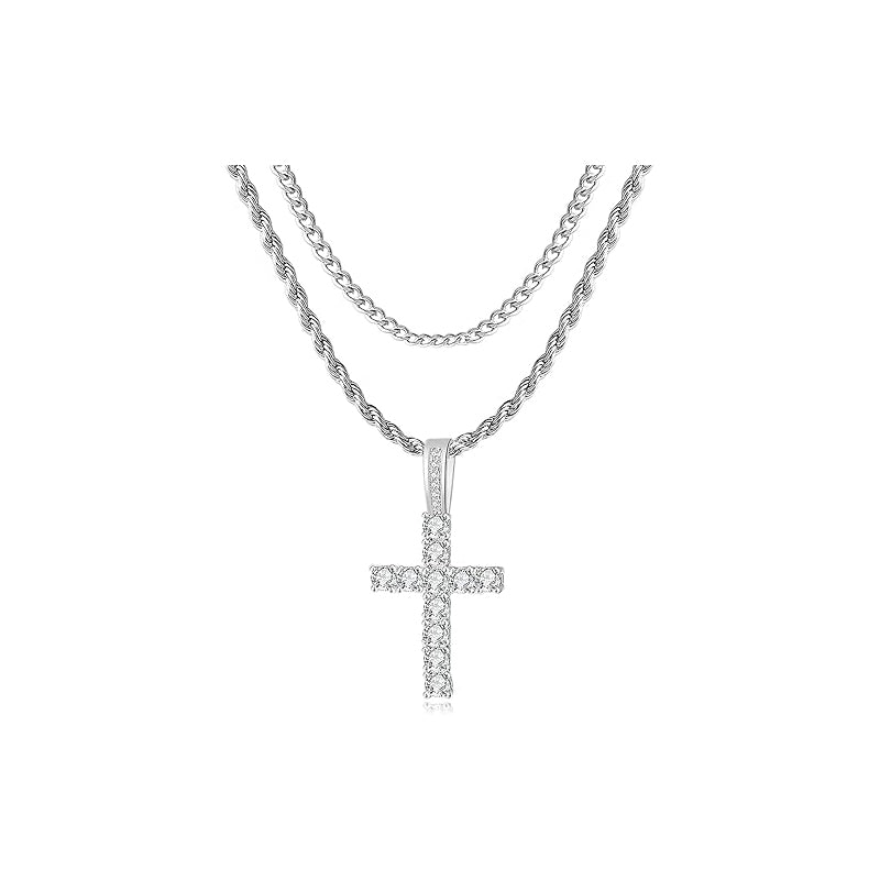 Double Cross Necklace