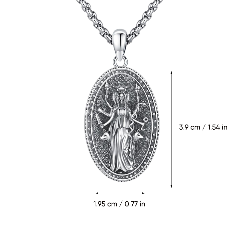 Silver Hecate Pendant Necklace