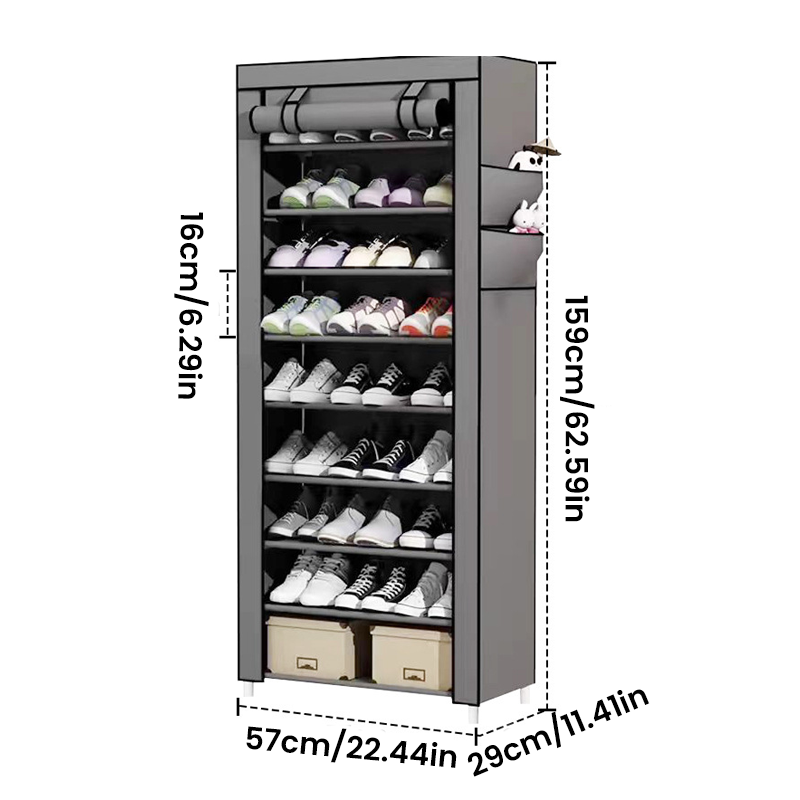 Dustproof Multi-layer Cloth Shoe Rack