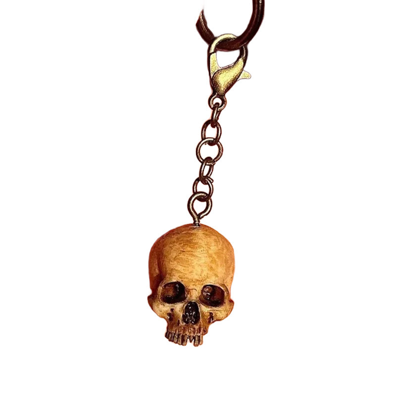 Painted Skull Keychain