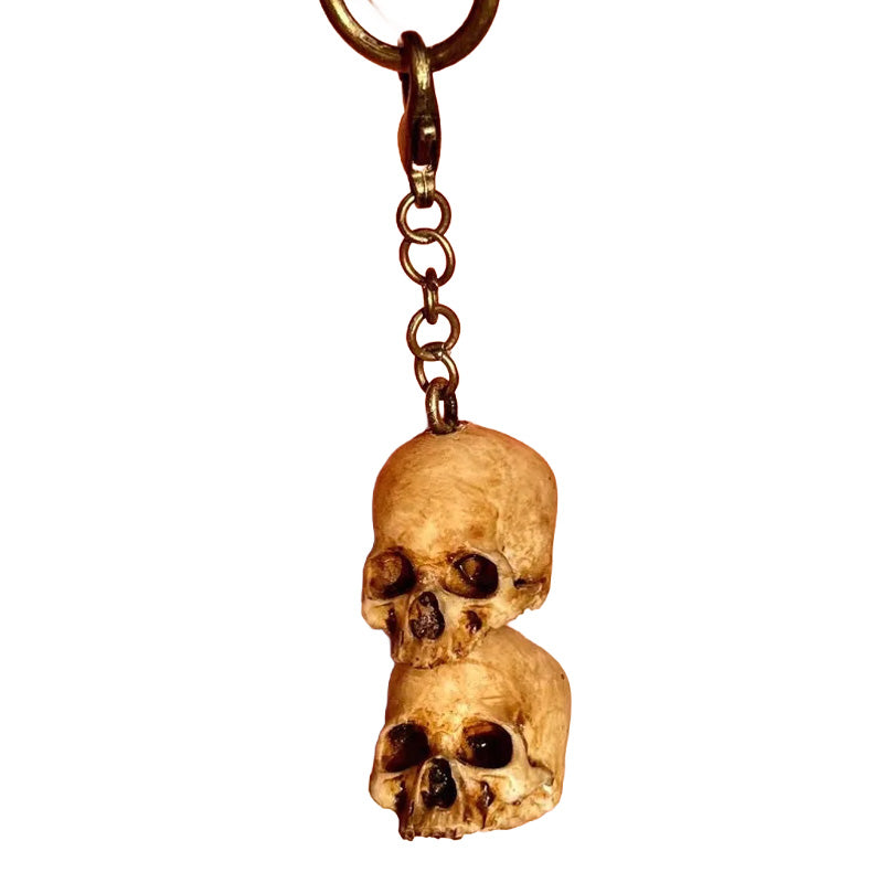 Painted Skull Keychain