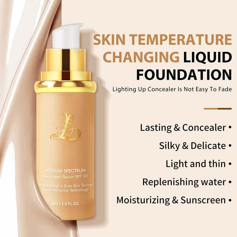 Four-in-one color-changing liquid foundation