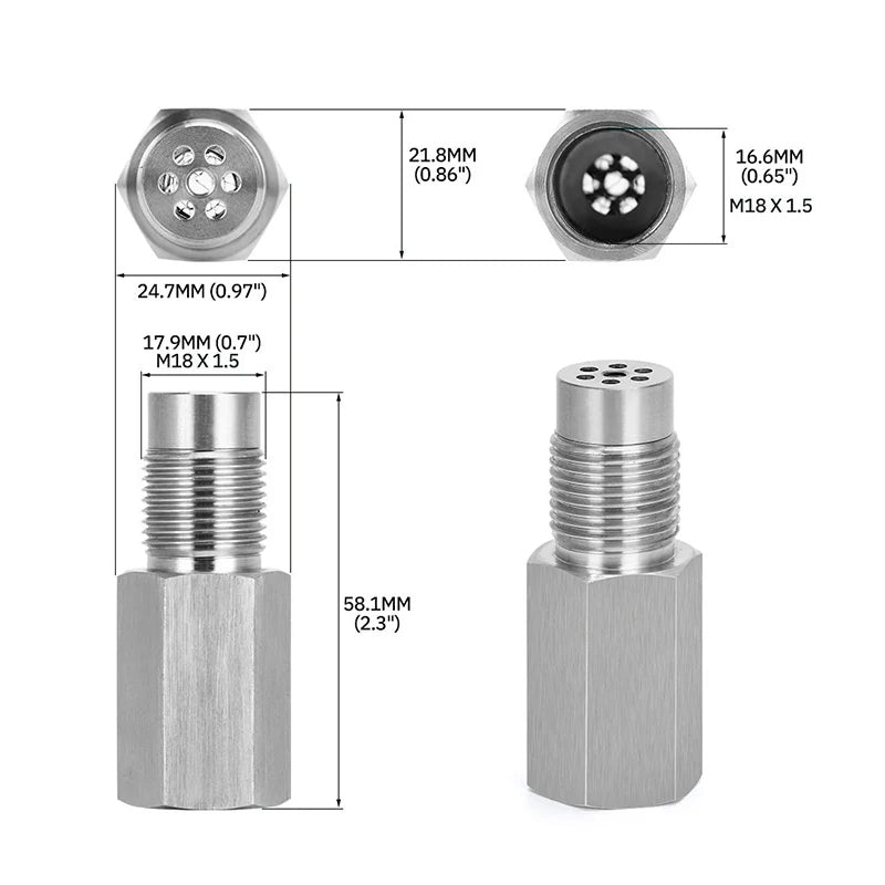 M18x1.5 Oxygen Sensor Connector