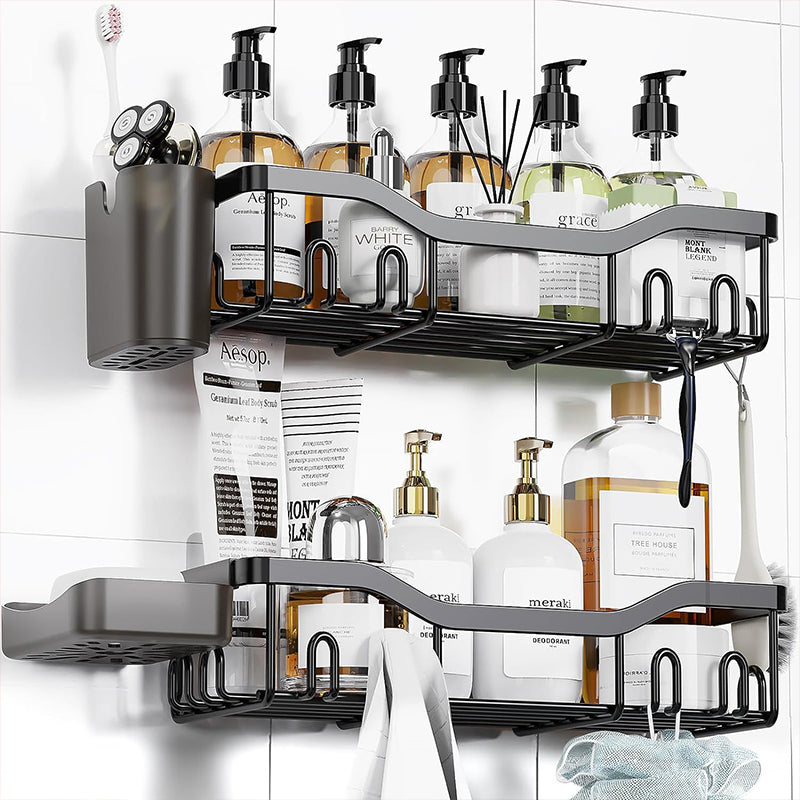 Adhesive Shower Caddy Organizer Shelves Rack