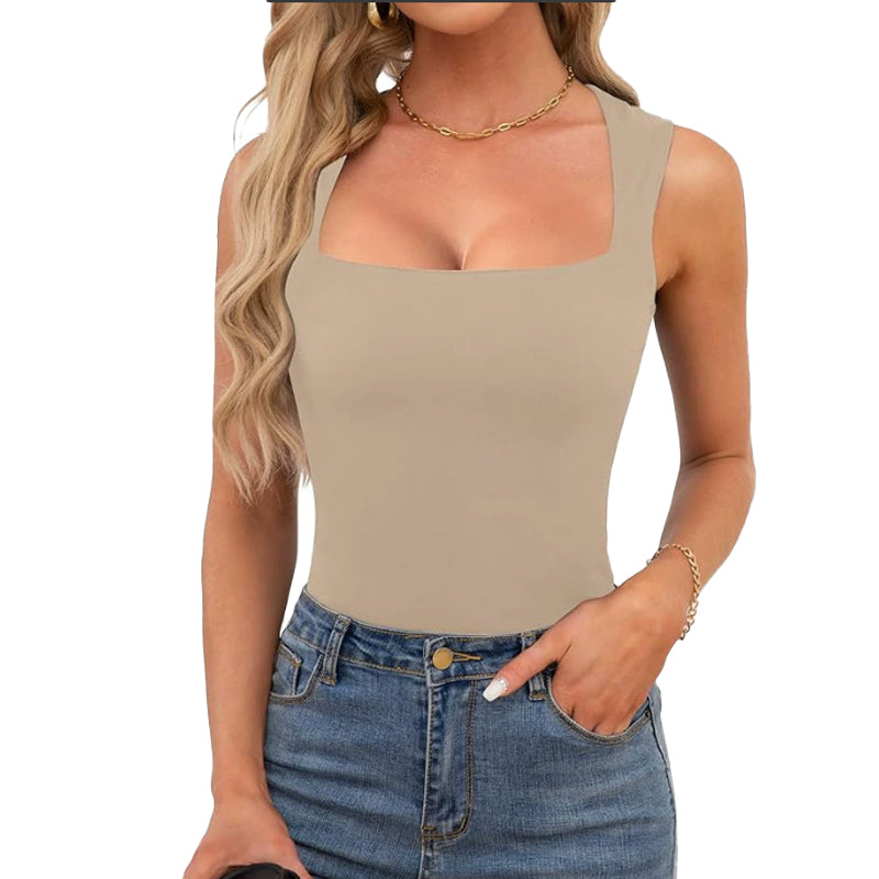 Women’s Square Neck Sleeveless Tank Top